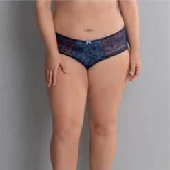 Rosa Faia - Fleur Culotte Haute Bleu Marine