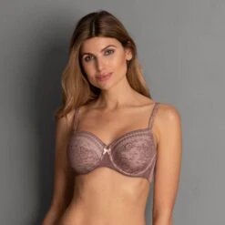 Rosa Faia - Fleur Soutien Gorge À Armatures Rose Framboise