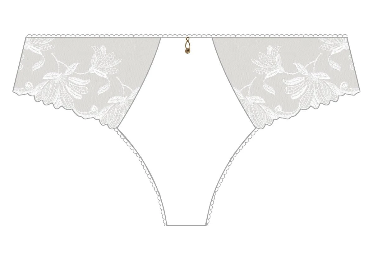 Aubade - Lovessence Slip Brésilien Blanc 3 Aubade - Lovessence Slip Brésilien Blanc