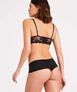 Aubade - Softessence Slip St Tropez Noir -Sous-Vêtements Féminins TM70 NOIR 3