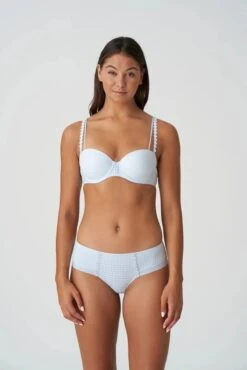 Marie Jo - Avero Soutien-Gorge Balconnet Rembourré Petit Vichy -Sous-Vêtements Féminins eservices marie jo lingerie padded bra avero 0100419 blue 0 3567973 7909c2e8 b1dd 45a5 b266 9dece78b619c